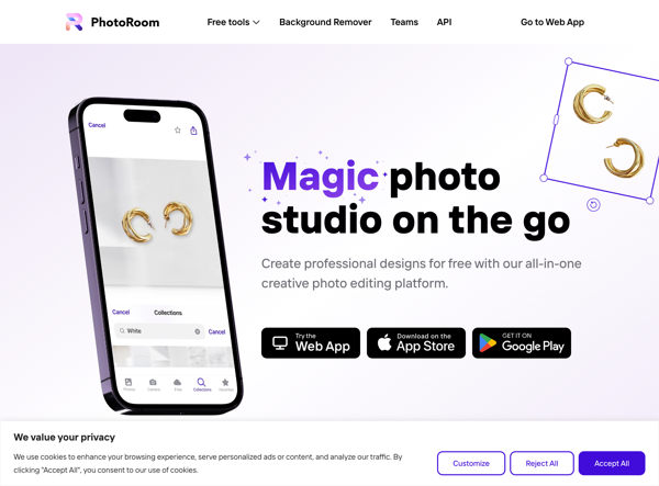 Transform Your Photos into Professional Designs with PhotoRoom - The All-in-One Photo Editing Platform